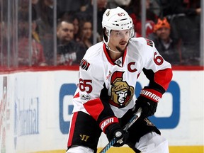 Senators captain Erik Karlsson appeared to injure his right foot when he fell into the board during the third period of Tuesday's home game against the Detroit Red Wings. He did not play in Thursday's key road victory against the Boston Bruins.