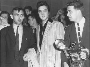 Photo by Andy Andrews of Elvis Presley's 1957 visit to Ottawa. Elvis Presley played Ottawa April 3, 1957.