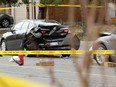 Police cordon off a scene on Prestone Drive near Amiens Street in Orleans Wednesday (April 12, 2017) after a pedestrian was struck and killed. Julie Oliver/Postmedia