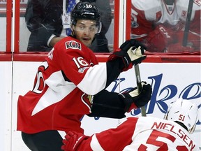 The Ottawa Senators' Clarke MacArthur says he felt fine for the first 25 to 30 seconds of each shift against Detroit in his first game back from a concussion.