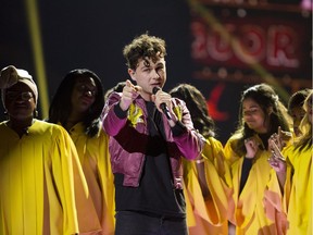 The Arkells performed at the Juno Awards held on Sunday at the Canadian Tire Centre.