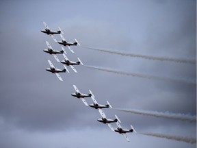 The Snowbirds took part in the Aero150 air show that was held at the Gatineau-Ottawa Executive Airport Sunday April 30, 2017.