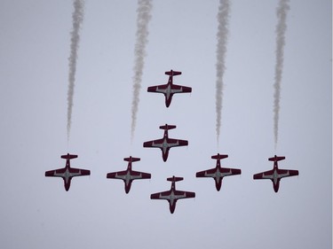 The Snowbirds took part in the Aero150 air show that was held at the Gatineau-Ottawa Executive Airport Sunday April 30, 2017.