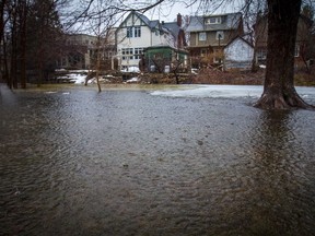 The Windsor Park area experienced flooding due to heavy rain, melting snow and rising river levels.