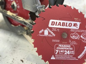 This blade is the most recent advance in circular saw blade technology. It includes carbide teeth tough enough to cut through steel, and a tooth shape that helps the blade cut without wandering.