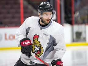 Tom Pyatt will be back in the Senators' lineup tonight. He hopes to sign a new contract with the team after the season concludes.