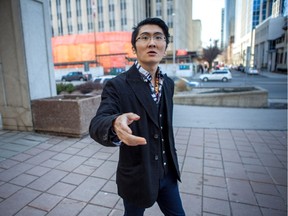 Zhao Liu leaves the Ottawa courthouse on Monday.