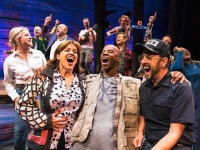 The cast of &ampquot;Come From Away,&ampquot; are shown in a 2016 handout photo. Canadian musical &ampquot;Come From Away&ampquot; has won five Outer Critics Circle Awards, including outstanding new Broadway musical. THE CANADIAN PRESS/HO-Matthew Murphy