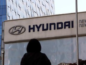 FILE - In this April 26, 2017, file photo, the logo of the Hyundai Motor Co. is displayed at the automaker&#039;s showroom in Seoul, South Korea. South Korea ordered Hyundai and Kia on Friday, May 12, 2017 to recall 240,000 vehicles for five types of defects initially raised by a whistleblower. The Transport Ministry said Friday it also asked prosecutors to investigate if South Korea&#039;s largest auto group intentionally covered up the defects that could compromise safety. (AP Photo/Lee Jin-man, File)