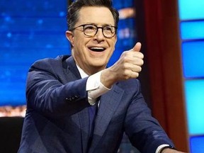 In this March 27, 2017 file photo, Stephen Colbert, host of The Late Show with Stephen Colbert.