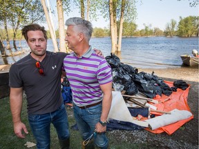 Alexandre Morin, left, seen with his dad, Pierre, lives on Petrie Island but says he has been denied city emergency services.