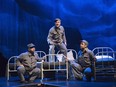 Children of God cast members Herbie Barnes, Kevin Loring and Aaron M. Wells. The musical runs at the NAC June 7 to 18, 2017.