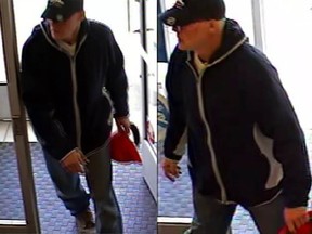 Police are seeking this suspect in a bank robbery April 28 on Montreal Road.