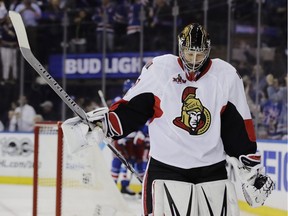 Ottawa Senators goalie Craig Anderson stopped 17 of 20 shots before being replaced by Mike Condon in Game 4.