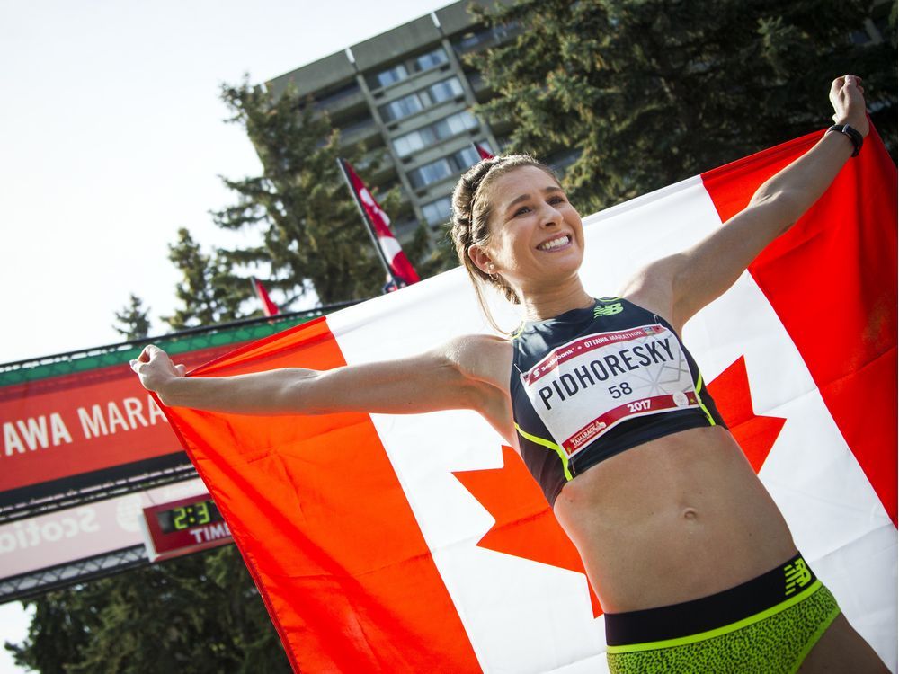 A little pain and a lot of relief for Canadian runner Dayna Pidhoresky
