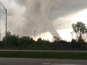 This dramatic looking cloud spotted in Gatineau Monday was just that, a dramatic looking cloud, not a tornado.
