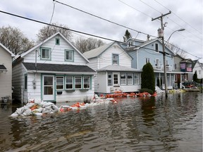 Rue Jacque-Cartier in Gatineau on Thursday, May 11, 2017. The Ottawa River continued dropping at a rate of 18 centimetres a day, according to the Ottawa River Regulating Committee.