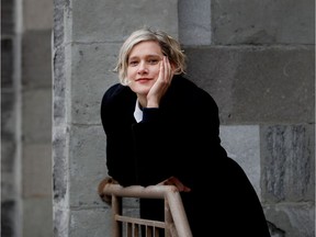 Montreal writer Heather O'Neill is photographed at the Hopital Misericorde in Montreal on Monday January 23, 2017. O'Neil's new book, The Lonely Hearts Hotel starts at the hospital