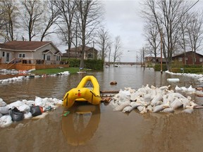 A flooded area of Cumberland on May 08, 2017.