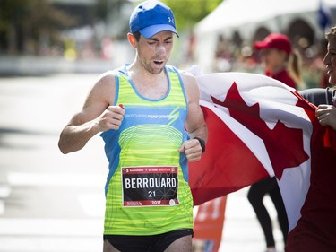 Nicholas Berrouard was the top Canadian male to finish the marathon Sunday May 28, 2017 at the Tamarack Ottawa Race Weekend.