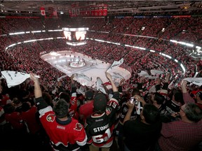 Ottawa Senators fans before game six of the eastern conference finals at the Canadian Tire Centre in Ottawa Tuesday May 23, 2017. Tony Caldwell