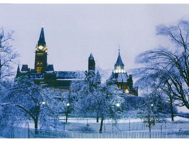 Parliament Hill by Malak Karsh --1998 Ice Storm