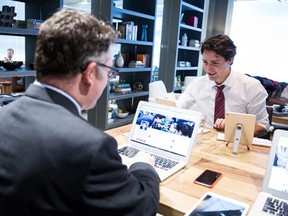 Prime Minister Justin Trudeau did this Twitter hangout at Twitter Canada soon after becoming PM. But the country's press freedom ranking is still slipping.