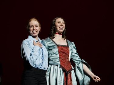 Students perform an excerpt from The Mystery of Edwin Drood, Earl of March Secondary School, during the annual Cappies Gala awards, held at the National Arts Centre, on May 28, 2017, in Ottawa, Ont.
