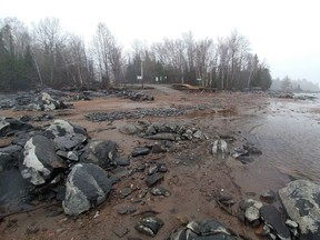 Water levels were low upstream from Ottawa during the spring flooding.