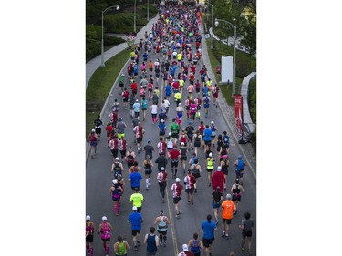 The full marathon kicked off early Sunday morning, part of the Tamarack Ottawa Race Weekend.