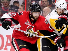 'We need to get forechecking a bit more, just to put more pressure in their zone,' Senators winger Tom Pyatt said after a disappointing 3-2 loss to Pittsburgh in Game 4.