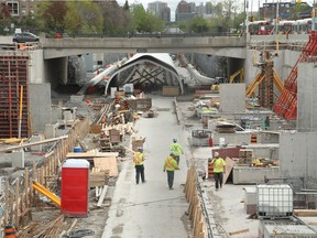 Tunney's Pasture Transit station in Ottawa, May 19, 2017.