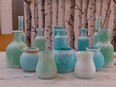 Display your new seaglass vases and jars