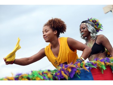 The Carivibe Street Parade had people dancing to Caribbean music down St. Joseph Blvd in Orleans June 17, 2017. Carivibe Festival Ottawa is an annual celebration of Caribbean culture that turns Petrie Island into a showcase for tropical culture. The drizzle of rain didn't stop Kashani Thomas from showing off her dance moves Saturday.   Ashley Fraser/Postmedia
Ashley Fraser, Postmedia