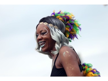 The Carivibe Street Parade had people dancing to Caribbean music down St. Joseph Blvd in Orleans June 17, 2017. Carivibe Festival Ottawa is an annual celebration of Caribbean culture that turns Petrie Island into a showcase for tropical culture.   Ashley Fraser/Postmedia
Ashley Fraser, Postmedia