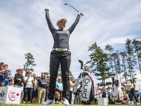 LPGA Tour player, Brooke Henderson, is takes part in a skills event during media event to promote the CP Women's Open, an LPGA Tour event in Ottawa Aug. 24-27, at the Ottawa Hunt and Golf Club Wednesday June 21, 2017. (Darren Brown/Postmedia)  NEG: 126848
Darren Brown, Postmedia