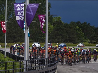 The 2017 Global Relay Canadian Road Cycling Championships held its Elite/U23 Men's road race Sunday, June 25, 2017. The race was suspended as a strong thunder storm passed the area.