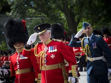 His Excellency the Right Honourable David Johnston, Governor General and Commander-in-Chief of Canada host  the annual Inspection of the Ceremonial Guard and the launch of Storytime on Sunday, June 25, 2017, at Rideau Hall.  Ashley Fraser/Postmedia
Ashley Fraser, Postmedia