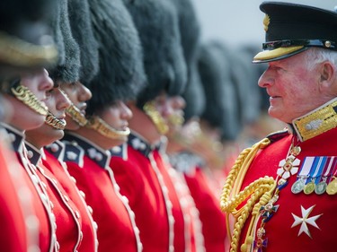 His Excellency the Right Honourable David Johnston, Governor General and Commander-in-Chief of Canada host  the annual Inspection of the Ceremonial Guard and the launch of Storytime on Sunday, June 25, 2017, at Rideau Hall.  Ashley Fraser/Postmedia
Ashley Fraser, Postmedia