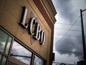 The LCBO on Wellington Street West, in June 2017. The province's liquor system, writes Lorian Hardcastle, puts government in a conflict of interest.