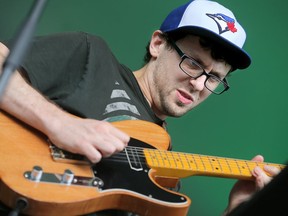 Guitarist Alex Goodman (Alex Goodman Group) kicked off the action on the main stage as TD Ottawa Jazz Festival got underway Thursday evening in Confederation Park downtown.  Julie Oliver/Postmedia
Julie Oliver, Postmedia