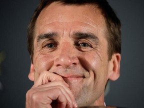 FILE - In this April 13, 2017 file photo, Vegas Golden Knights general manager George McPhee attends a news conference in Las Vegas. Given the buzz McPhee has generated in the weeks leading up to the NHL&#039;s expansion draft, the Vegas Golden Knights GM might be out-trending Sidney Crosby and the Stanley Cup Final. McPhee is scheduled to address reporters at the league&#039;s combine in Buffalo on Saturday, June 3. (AP Photo/John Locher, File)