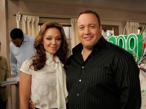 FILE - In this Jan. 25, 2007, file photo, Kevin James and Leah Remini pose on the set of the CBS comedy &ampquot;The King Of Queens&ampquot; at Sony Studios in Culver City, Calif. Remini has confirmed that she will join the cast of James&#039; CBS sitcom &ampquot;Kevin Can Wait&ampquot; for the 2017-2018 season. (AP Photo/Reed Saxon, File)