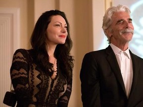 This image released by The Orchard shows Laura Prepon, left, and Sam Elliott in a scene from, &ampquot;The Hero.&ampquot; (Beth Dubber/The Orchard via AP)