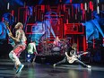 Band members Anthony Kiedis, Flea, Chad Smith and Josh Klinghoffer on stage as the Red Hot Chili Peppers perform at Canadian Tire Centre.
