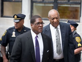 NORRISTOWN, PA - JUNE 17:  Actor and comedian Bill Cosby arrives for the sixth day of jury deliberations in Cosby's sexual assault trial at the Montgomery County Courthouse on June 17, 2017 in Norristown, Pennsylvania. The jury is attempting to break its deadlock and reach a unanimous decision on any of the three counts of aggravated indecent assault the comedian faces.