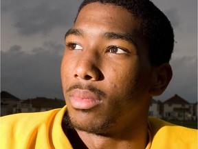 Photo of Ashton Dickson during his football days playing for St. Patrick's High School in Ottawa.