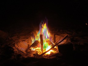 A campfire.