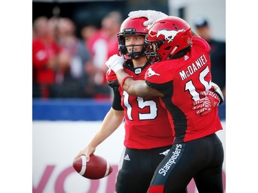 Stamps Football

Calgary Stampeders quarterback Andrew Buckley celebrates after his touchdown against the Ottawa Redblacks during CFL football in Calgary. AL CHAREST/POSTMEDIA
Al Charest, AL CHAREST/POSTMEDIA