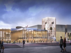 The new glass entrance to the National Arts Centre will be called the Kipnes Lantern in honour of patron Dianne Kipnes and her husband who donated $5 million to the NAC renovation project.
